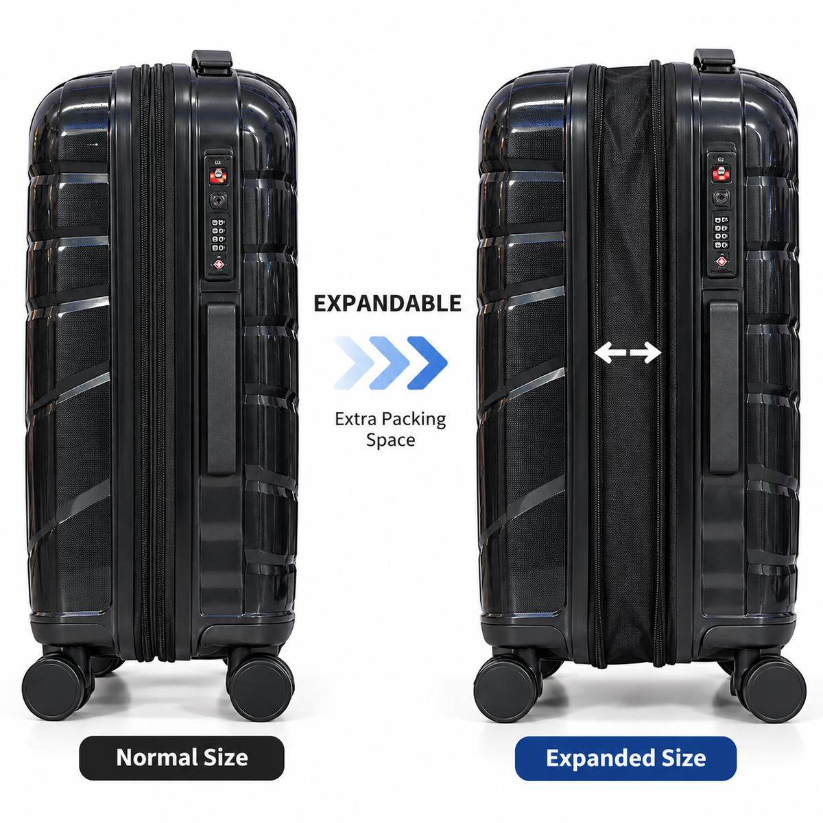 NEWYORK EXPANDABLE Black